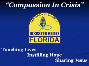Disaster Relief, Florida Baptist Disaster Relief
